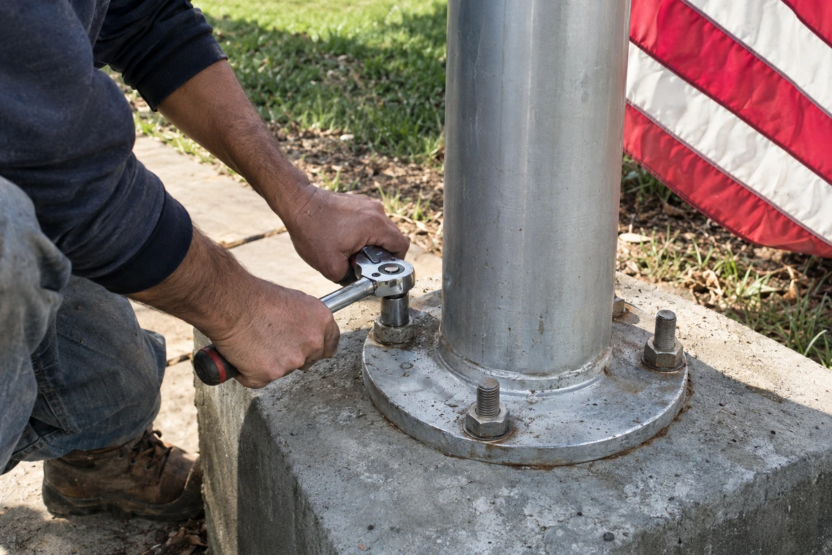 Flagpole installation and repair contractor